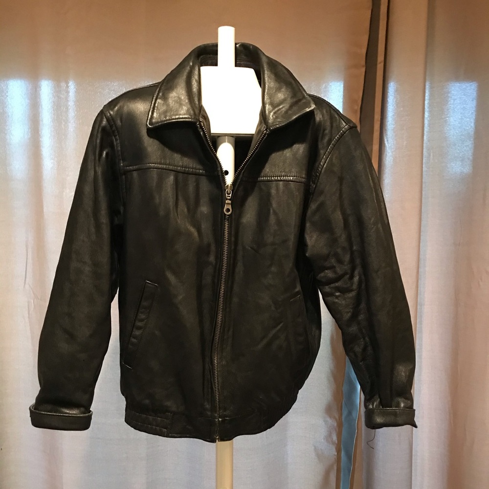 Kids genuine leather jacket Cherokee poly lining M